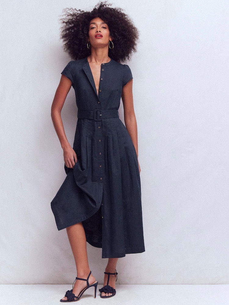 Boden Arabella リネンブレンドドレス - 画像 1 / 5