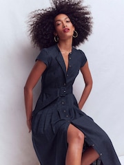 Boden Arabella リネンブレンドドレス - 画像 2 / 5