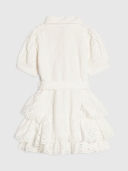 River Island White Broderie Belted Rara Dress - Image 2 of 4