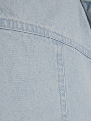 River Island Blue Puff Sleeve Top & Barrel Cargo Trousers Set - Image 3 of 4