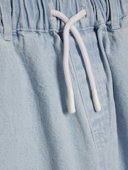 River Island Blue Puff Sleeve Top & Barrel Cargo Trousers Set - Image 4 of 4