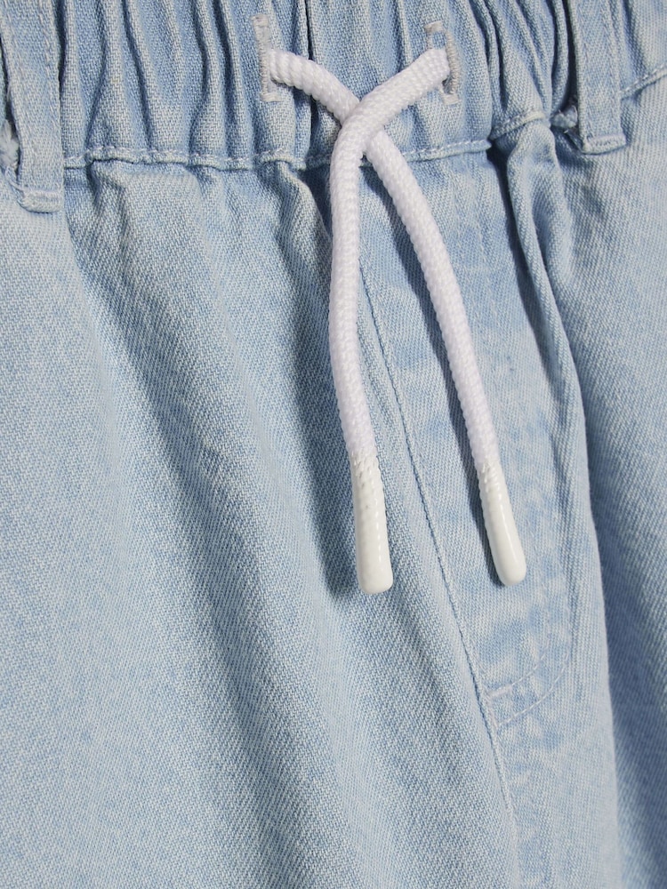 River Island Blue Puff Sleeve Top & Barrel Cargo Trousers Set - Image 4 of 4 River Island Blue Puff Sleeve Top & Barrel Cargo Trousers Set - Image 4 of 4