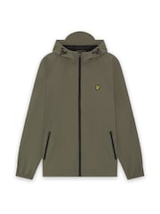 Lyle & Scott Green Contrast Zip Through Hooded Jacket - Image 1 of 1