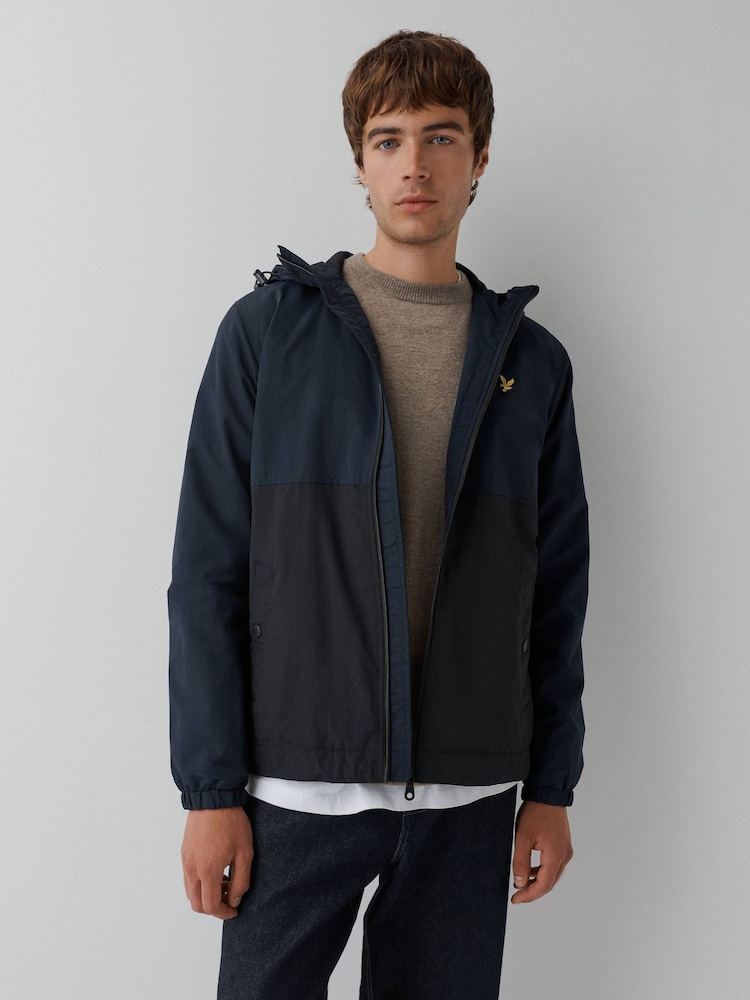 Lyle & Scott Colour Block Zip Through Hooded Jacket - Bild 1 von 5 Lyle & Scott Colour Block Zip Through Hooded Jacket - Bild 1 von 5