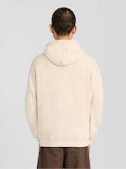 Lyle & Scott Cream Heavyweight Loopback Pullover Hoodie - Image 4 of 6