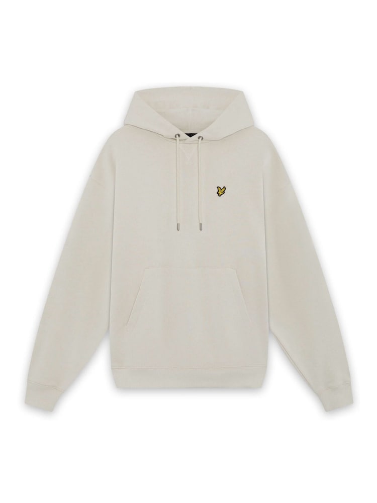 Lyle & Scott Cream Heavyweight Loopback Pullover Hoodie - Image 6 of 6 Lyle & Scott Cream Heavyweight Loopback Pullover Hoodie - Image 6 of 6