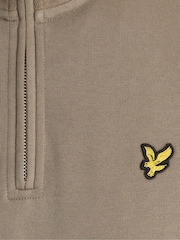 Grün - Lyle & Scott Loopback-Sweatshirt mit Viertelreißverschluss - Bild 5 von 6