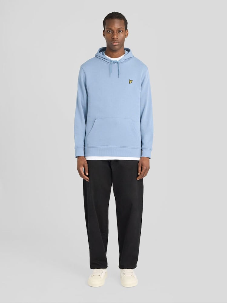 Lyle & Scott Sky Blue Pullover Hoodie - Image 2 of 6 Lyle & Scott Sky Blue Pullover Hoodie - Image 2 of 6