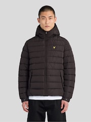 Lyle & Scott Black Hooded Quilted Jacket - Image 1 of 6