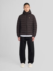 Lyle & Scott Black Hooded Quilted Jacket - Image 2 of 6