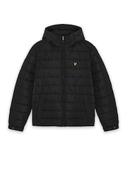 Lyle & Scott Black Hooded Quilted Jacket - Image 5 of 6