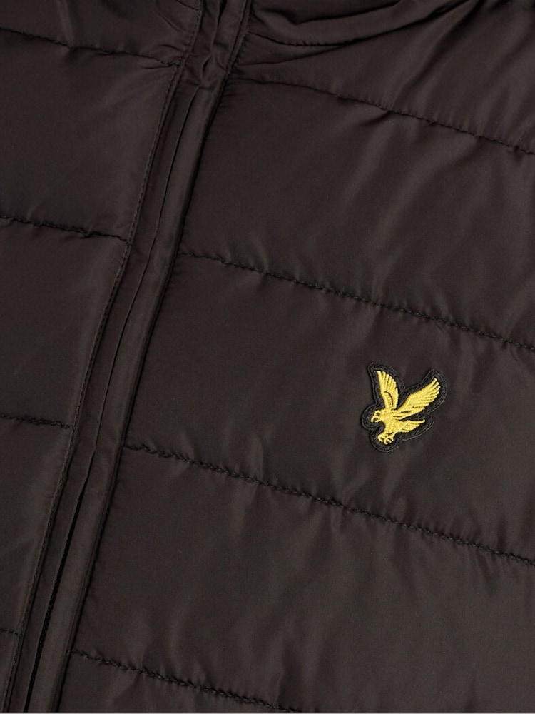 Lyle & Scott Black Hooded Quilted Jacket - Image 6 of 6