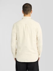 Lyle & Scott Cream Plain Flannel Shirt - Image 4 of 5