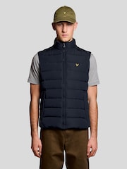 Lyle & Scott Blue Quilted Gilet - Image 1 of 6