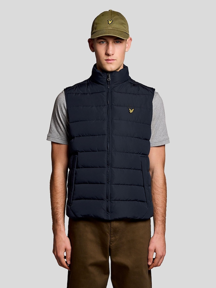 Lyle & Scott Blue Quilted Gilet - Image 1 of 6