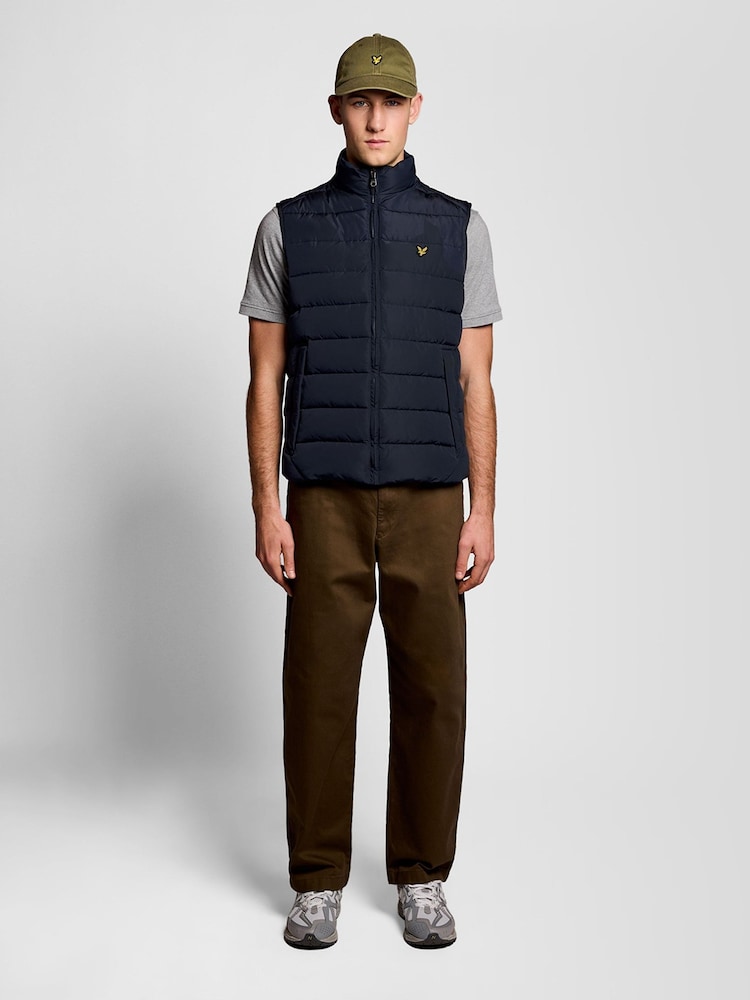 Lyle & Scott Blue Quilted Gilet - Image 2 of 6