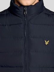 Lyle & Scott Blue Quilted Gilet - Image 3 of 6