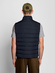 Lyle & Scott Blue Quilted Gilet - Image 4 of 6