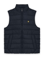 Lyle & Scott Blue Quilted Gilet - Image 5 of 6