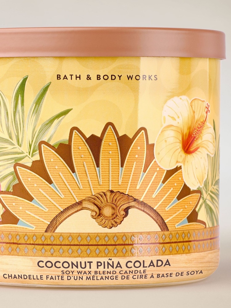 Bath & Body Works Coconut Pina Colada 3 Wick Candle 411g - Image 2 of 3 Bath & Body Works Coconut Pina Colada 3 Wick Candle 411g - Image 2 of 3