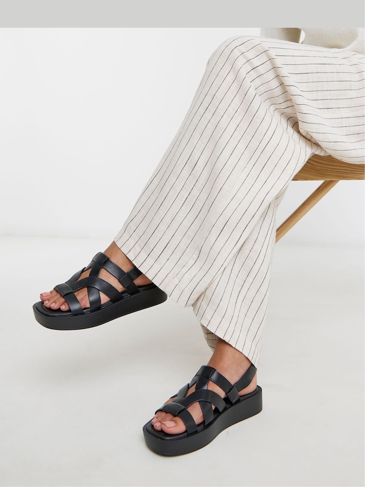 Negro - Simply Be Chunky Fisherman Sandals - Imagen 1 de 4 Negro - Simply Be Chunky Fisherman Sandals - Imagen 1 de 4