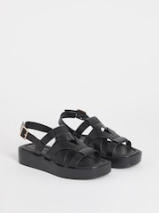 Negro - Simply Be Chunky Fisherman Sandals - Imagen 2 de 4
