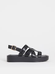 Negro - Simply Be Chunky Fisherman Sandals - Imagen 3 de 4