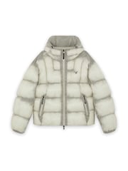 Lyle & Scott White Translucent Puffer Jacket - Image 1 of 1