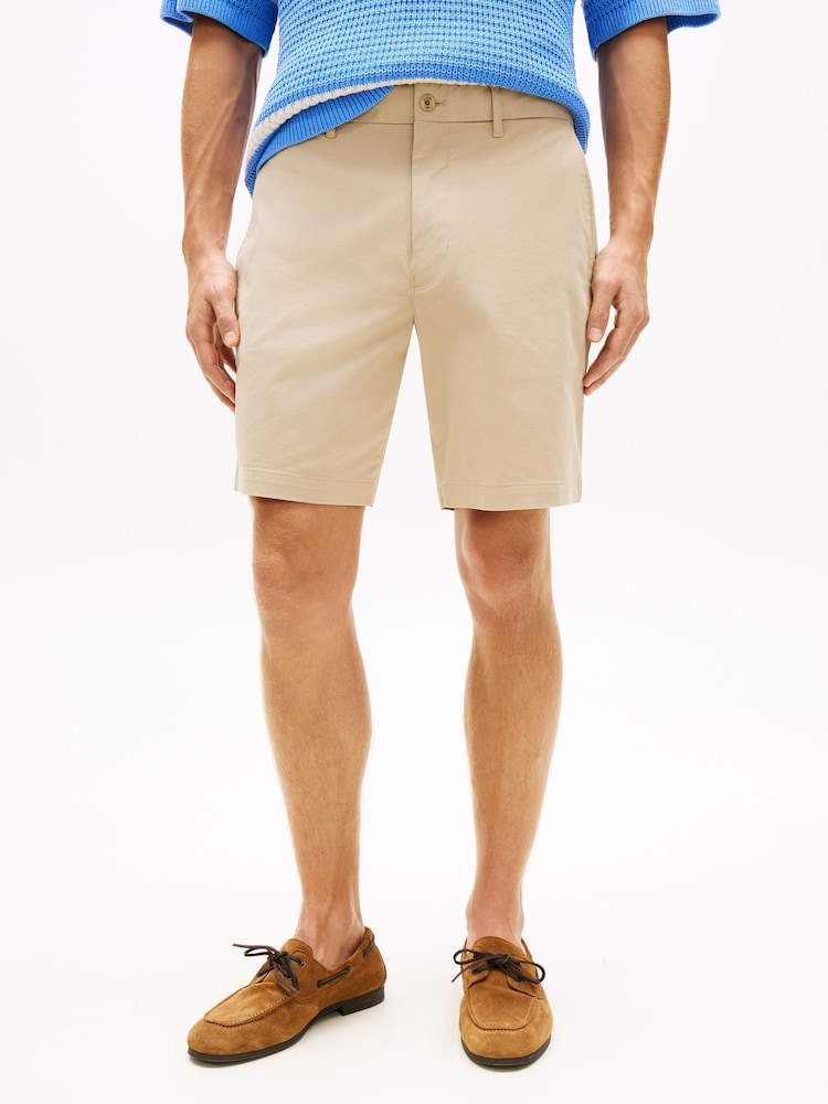 Tommy Hilfiger Natural Dover Twill Chino 8" Inseam Shorts - Image 1 of 5