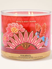 Bath & Body Works Viva Brazil 3 Wick Candle 411g - Image 1 of 3