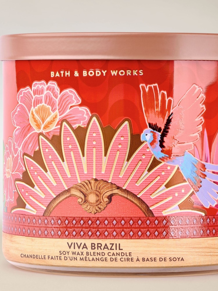 Bath & Body Works Viva Brazil 3 Wick Candle 411g - Image 2 of 3 Bath & Body Works Viva Brazil 3 Wick Candle 411g - Image 2 of 3