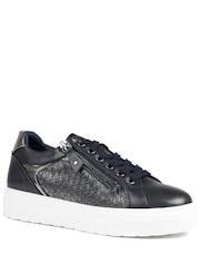 Pavers Navy Wide Fit Chunky Lace-Up Trainers - Image 2 of 5
