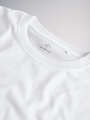 White Regular Fit Short Sleeve T-Shirt 4 Pack - Image 4 of 4