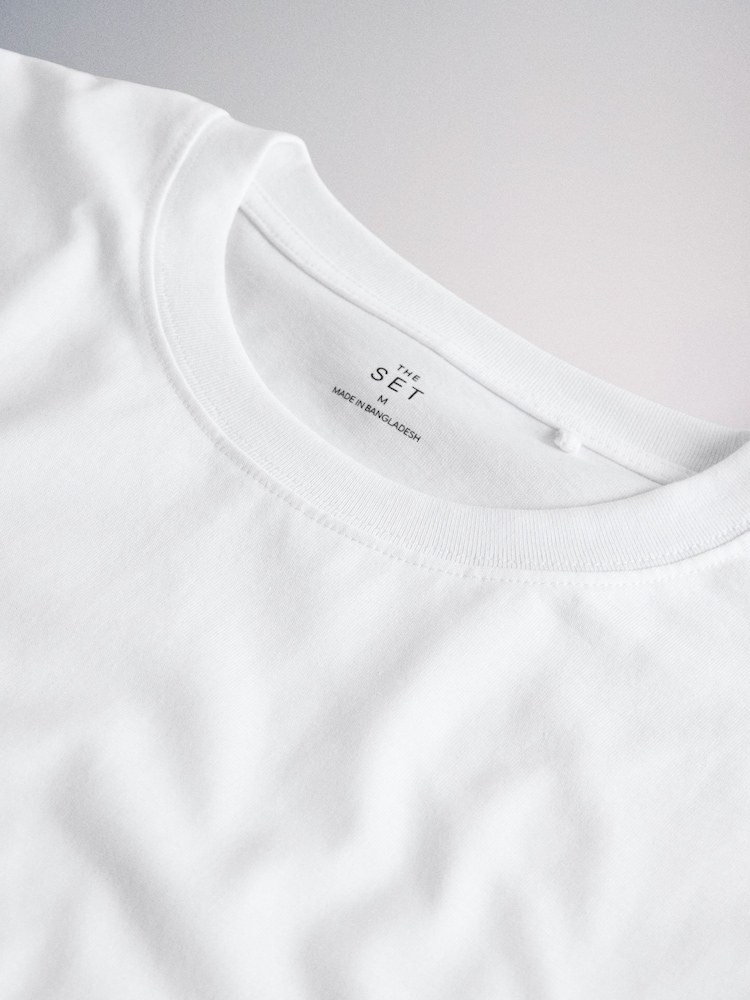 White Regular Fit Short Sleeve T-Shirt 4 Pack - Image 4 of 4