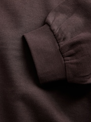 The Set Loopback Crew Neck Sweatshirt Brown - Image 3 of 3
