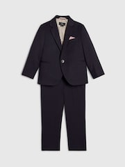 River Island Blue Tailored Suit Jacket & Suit Trousers Set - Image 3 of 5