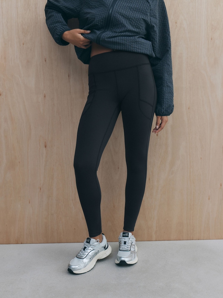 self. Black Thermal Leggings - Image 1 of 5