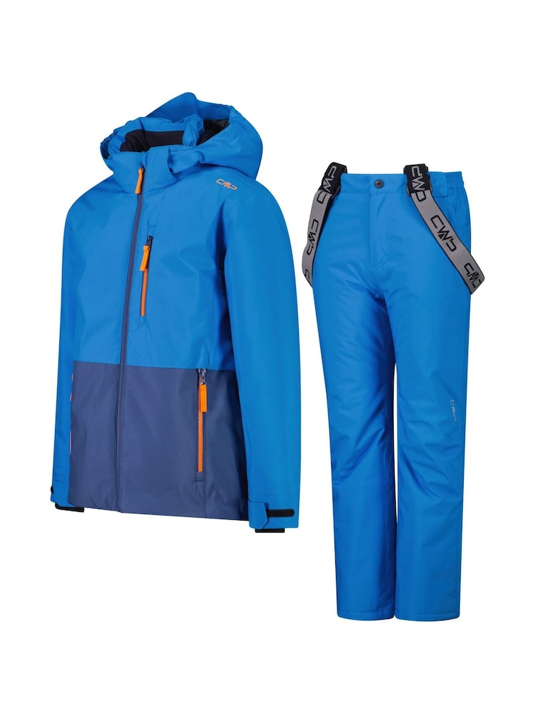 CMP Blue Colourblock Waterproof Ski Jacket And Trousers Set - Image 3 of 3