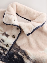 Roz căluț - Half Buttons Borg Fleece - Imaginea 7 din 8