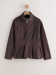 Коричнево-шоколадный - Studio Peplum Fleece - Изображение 1 3