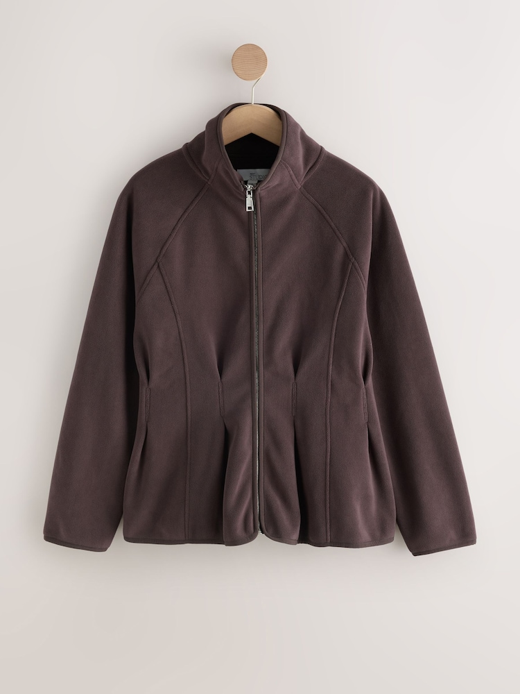 Коричнево-шоколадный - Studio Peplum Fleece - Изображение 1 3