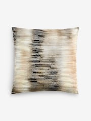 Gold Metallic Abstract 50 x 50cm Jacquard Cushion - Image 3 of 4