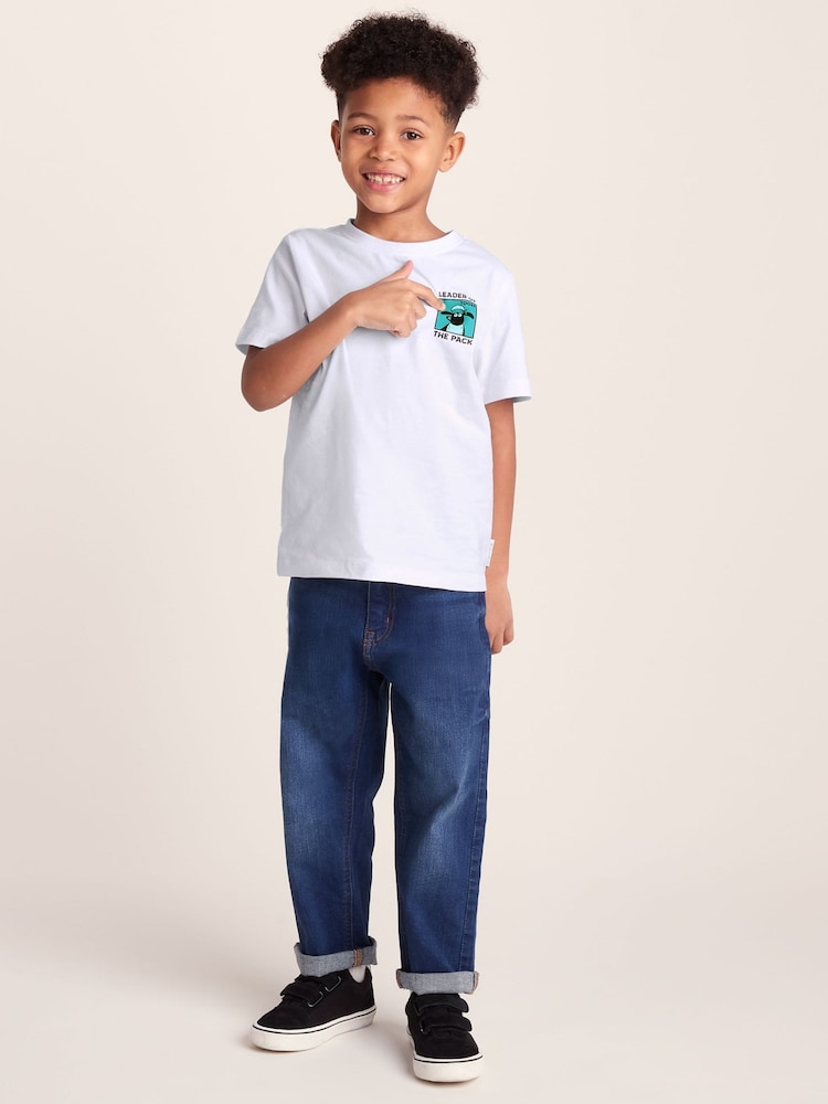 Tog 24 White Cameroon Shaun the Sheep T-Shirt - Image 6 of 6