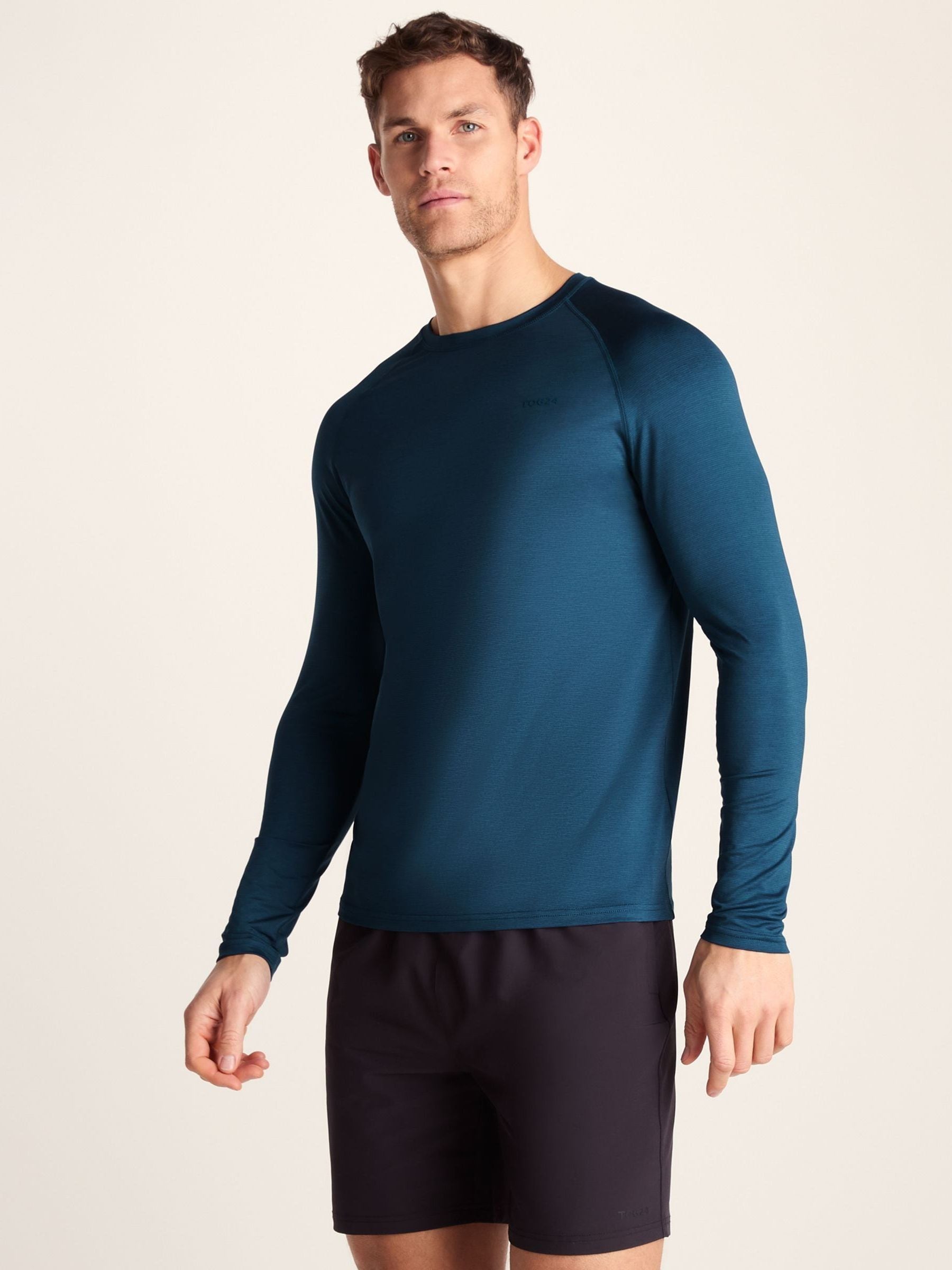 Tog 24 Men's Blue Long Sleeve Long Sleeve Ace Performance T-Shirt - Image 1