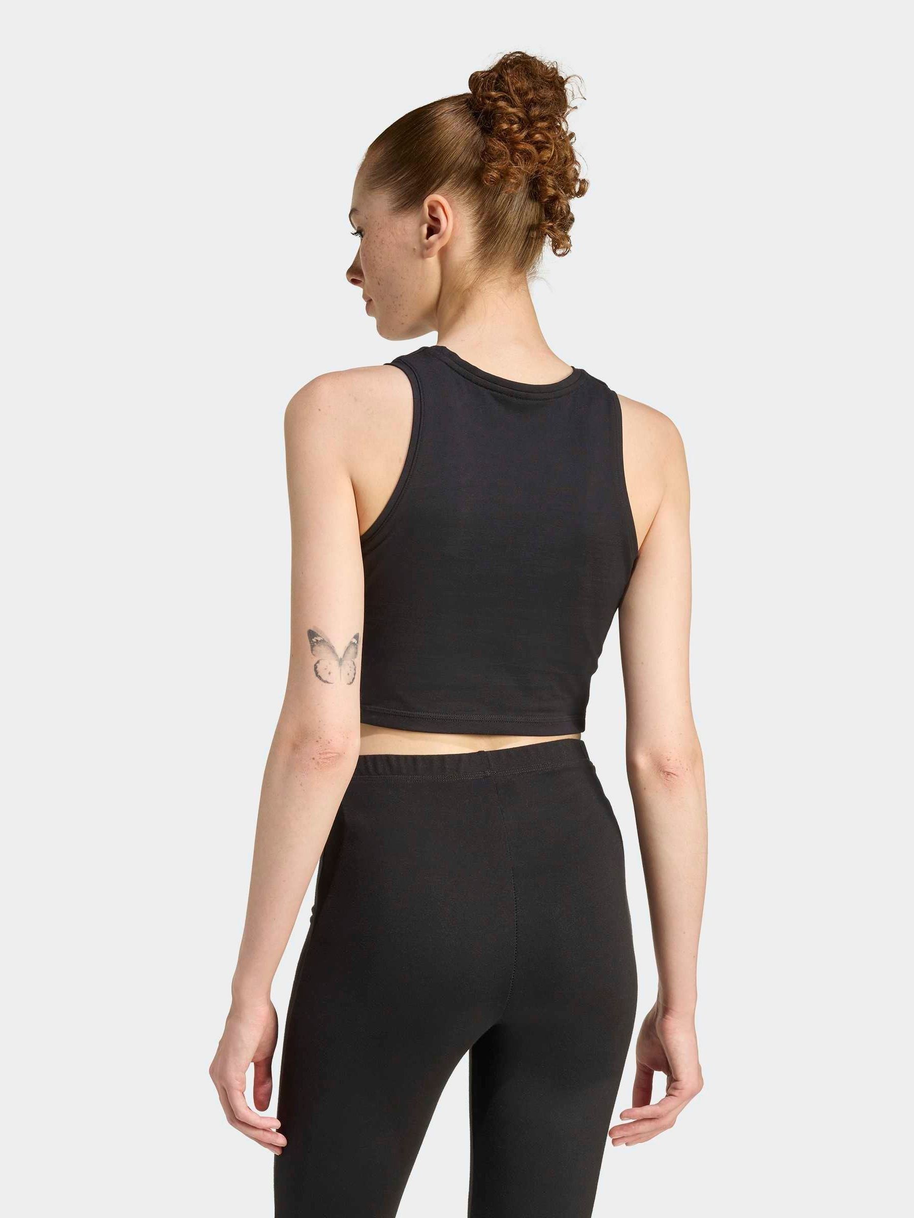 Buy adidas Black Essentials 3-Stripes Padded Tank Top from Next USA