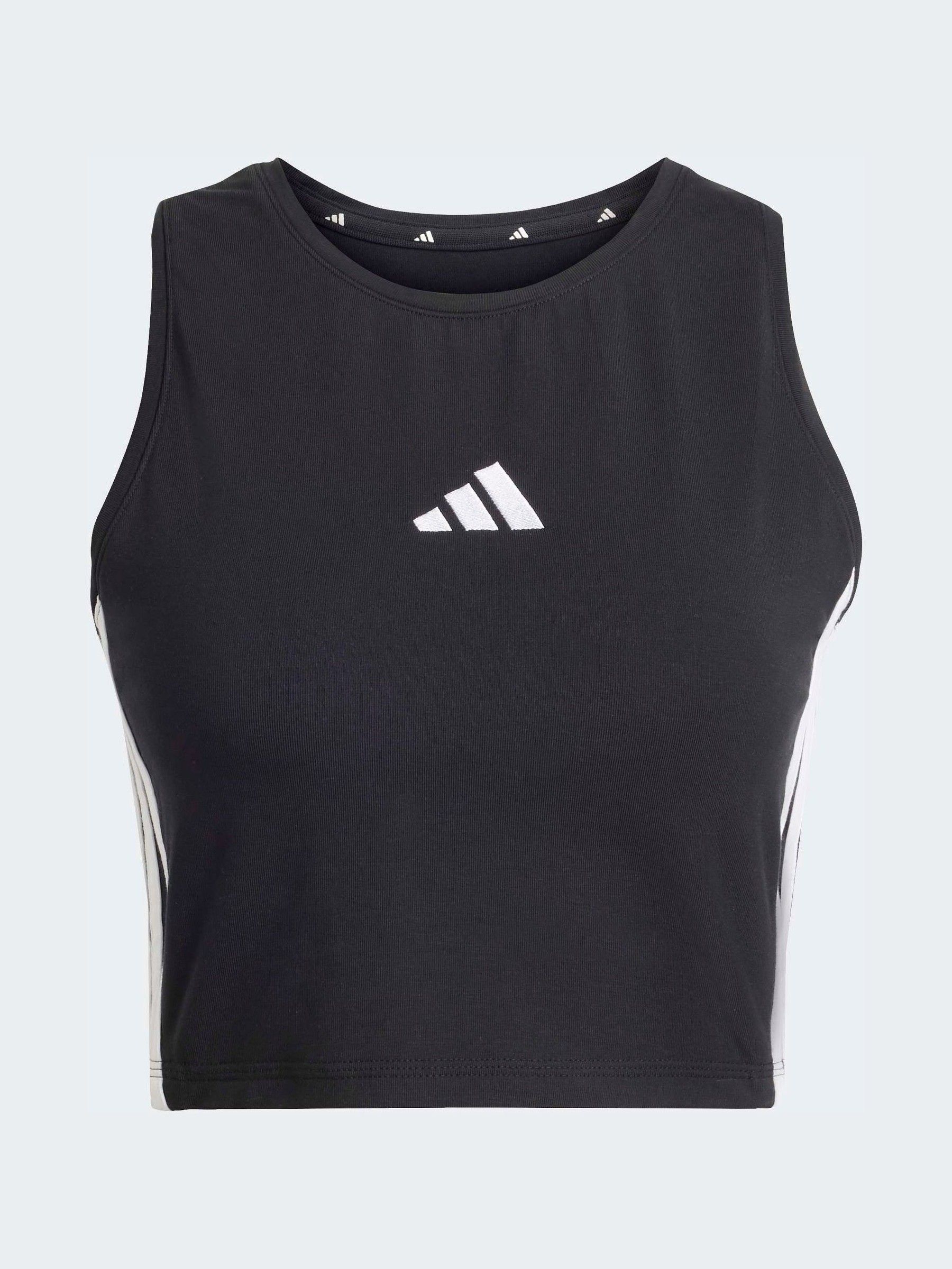 Buy adidas Black Essentials 3-Stripes Padded Tank Top from Next USA