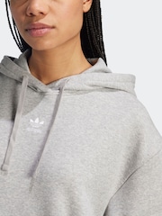 adidas Originals Grey Essentials Oversized Fleece Hoodie - Image 5 of 7