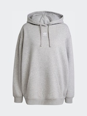 adidas Originals Grey Essentials Oversized Fleece Hoodie - Image 7 of 7