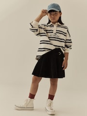 Black Pleated Jersey Cord Skirt (3-16yrs) - Image 1 of 4