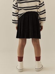Black Pleated Jersey Cord Skirt (3-16yrs) - Image 3 of 4